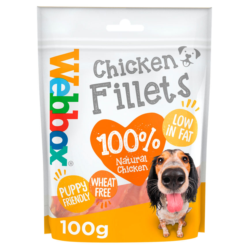 Webbox Chicken Fillets Dog Treat Dog Food & Accessories ASDA   