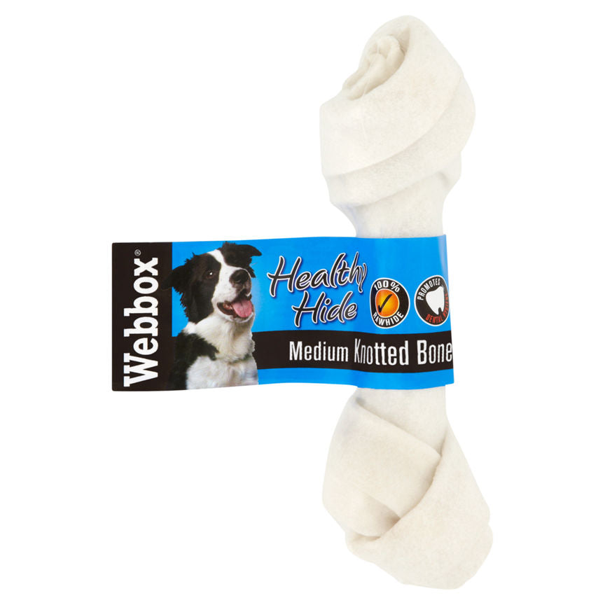 Webbox Healthy Hide Medium Knotted Bone Dog Treat