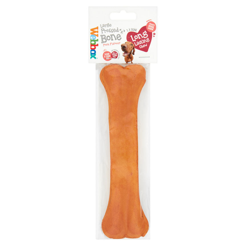 Webbox Large Pressed Pork Bone Dog Treat Dog Food & Accessories ASDA   