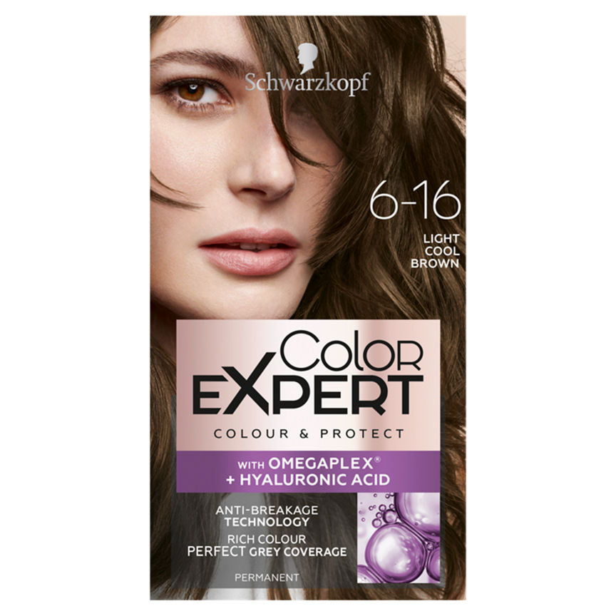 Schwarzkopf Color Expert OMEGAPLEX & Hyaluronic Acid Colour & Protect 4.13 Dark Cool Brown