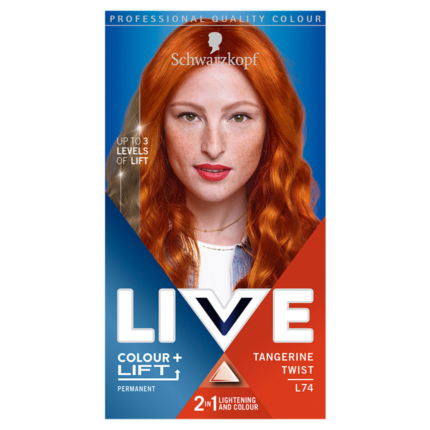 Schwarzkopf Live Colour + Lift L74 Tangerine Twist Hair Colourants & Dyes ASDA   