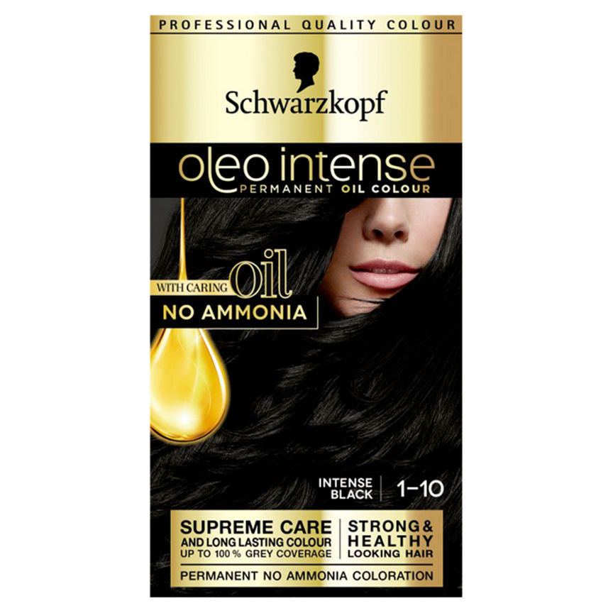 Schwarzkopf Oleo Intense 1-10 Intense Black No Ammonia Permanent Hair Dye