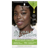 Schwarzkopf Natural & Nourishing Vegan Black Hair Dye Black 590 Permanent Hair Colourants & Dyes ASDA   