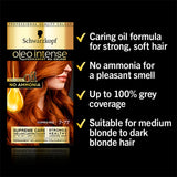 Schwarzkopf Oleo Intense Permanent Oil Colour Copper Red 7-77 Hair Colourants & Dyes ASDA   