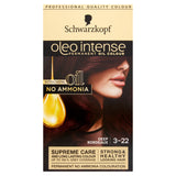 Schwarzkopf Oleo Intense Brown Hair Dye Deep Bordeaux 3-22 No Ammonia Permanent Hair Colourants & Dyes ASDA   