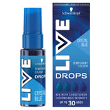 Schwarzkopf Live Colour Drops Hair Dye Temporary Colour Crystal Blue Hair Colourants & Dyes ASDA   