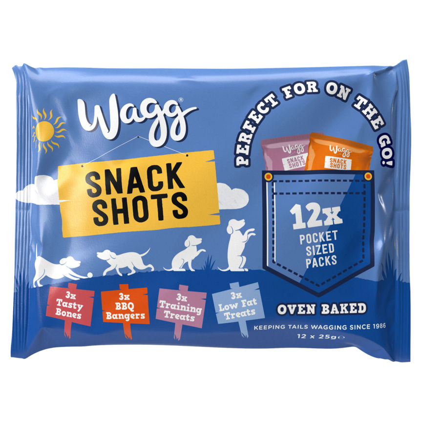 Wagg Snack Shots Dog Treats Dog Food & Accessories ASDA   