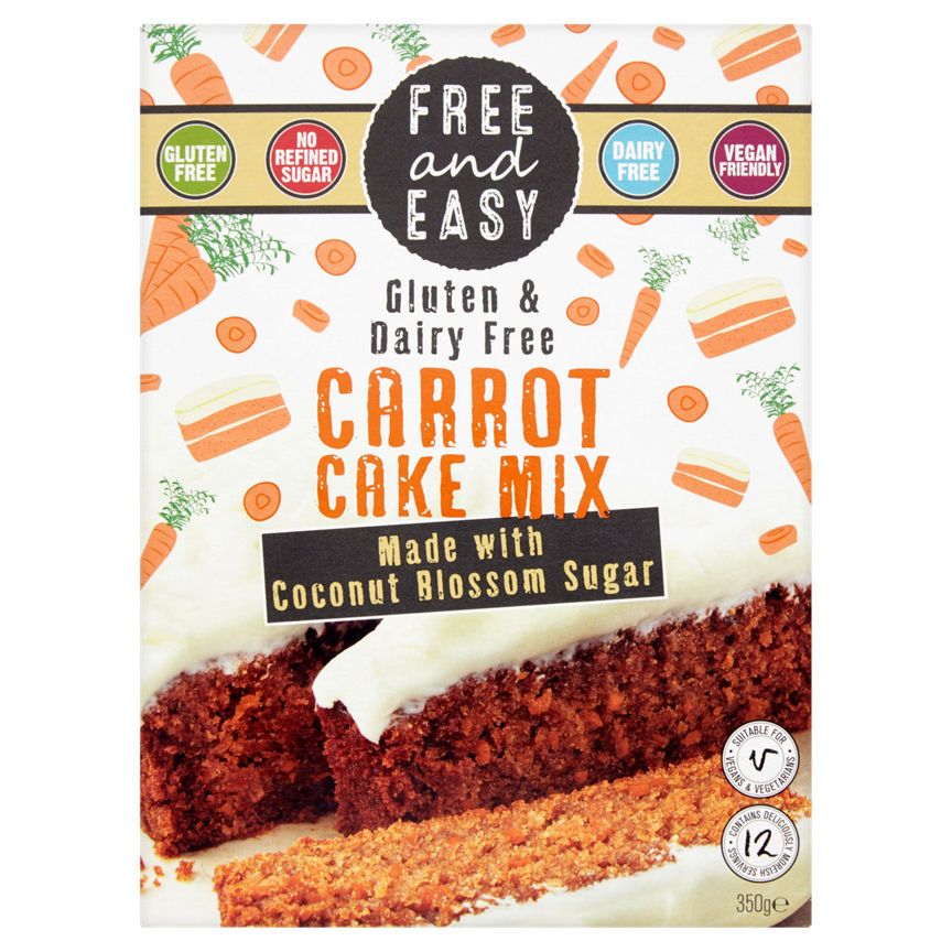 Free and Easy Gluten &amp; Dairy Free Carrot Cake Mix