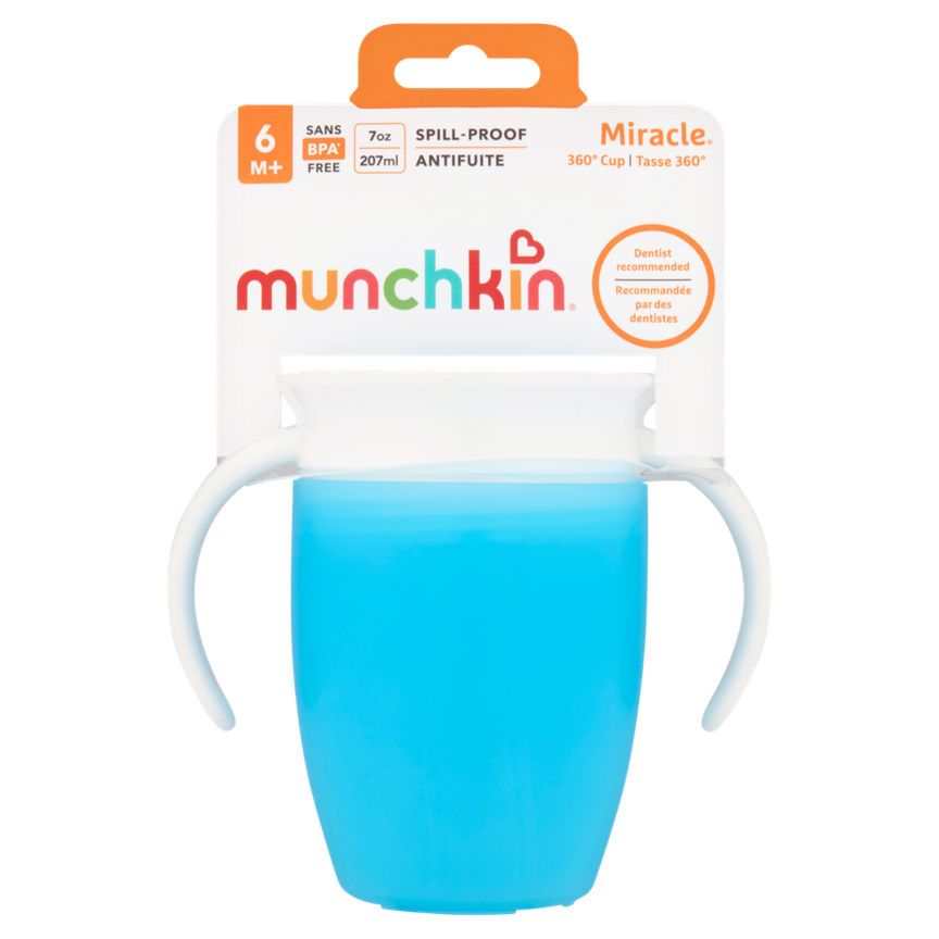 Munchkin Miracle 360 Trainer Cup 6+ Months Baby accessories & cleaning ASDA   