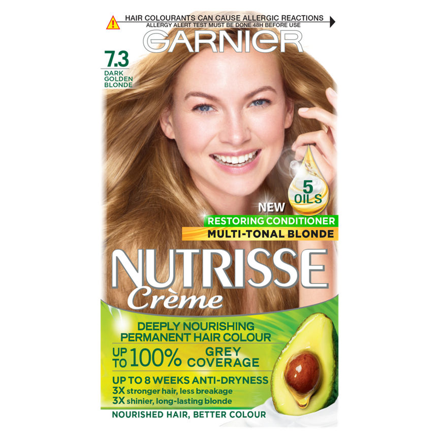 Garnier Nutrisse 7.3 Golden Copper Permanent Hair Dye