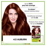 Garnier Nutrisse 4.5 Auburn Red Permanent Hair Dye GOODS ASDA   