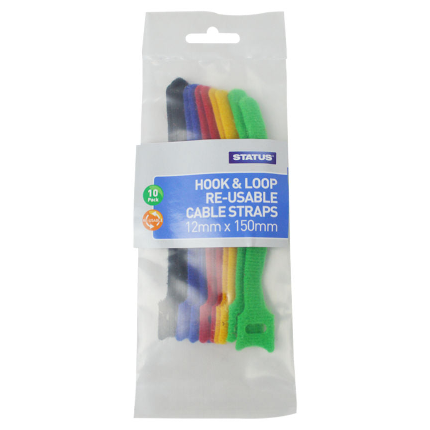 Status 10 Hook & Loop Cable Ties