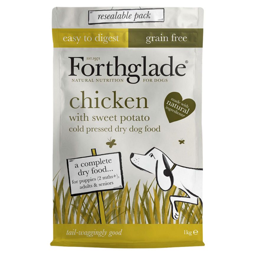 Forthglade Chicken with Sweet Potato Cold Pressed Dry Dog Food 2 Months+ Dog Food & Accessories ASDA   