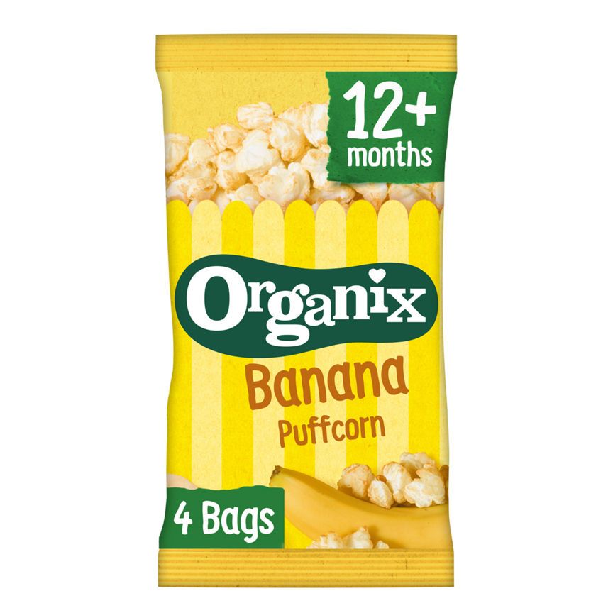 Organix Banana Puffcorn Organic Finger Food Toddler Snack Multipack Free From ASDA   