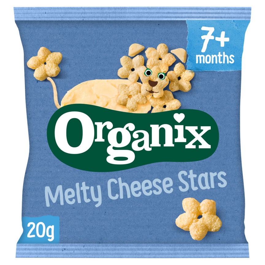 Organix Finger Foods Cheese Stars 7+ Months Baby Food ASDA   