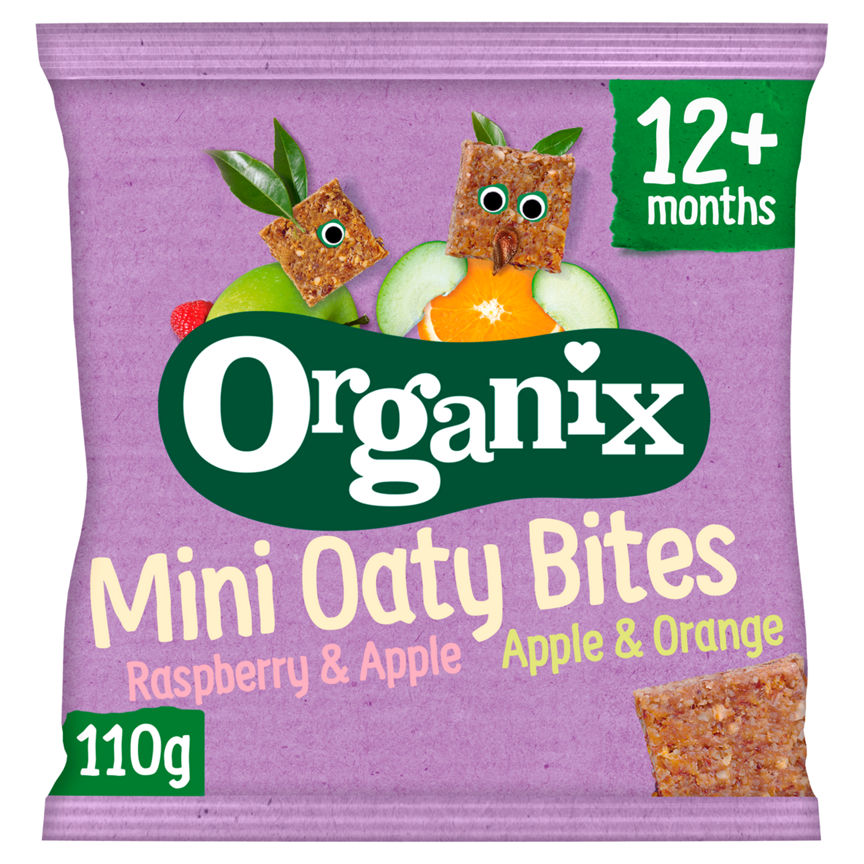 Organix Mini Organic Oat Toddler Snack Bar Bites 110g