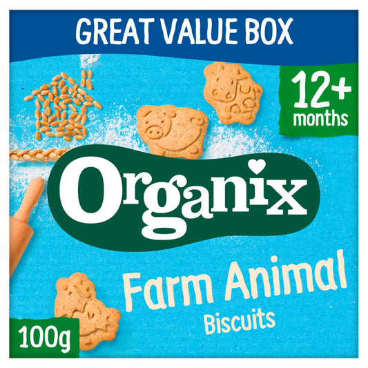 Organix Farm Animal Organic Toddler Snack Biscuits 100g GOODS Boots   