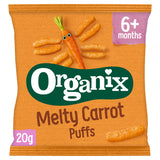 Organix Melty Carrot Puffs Organic Baby Finger Food Snack Baby Food ASDA   