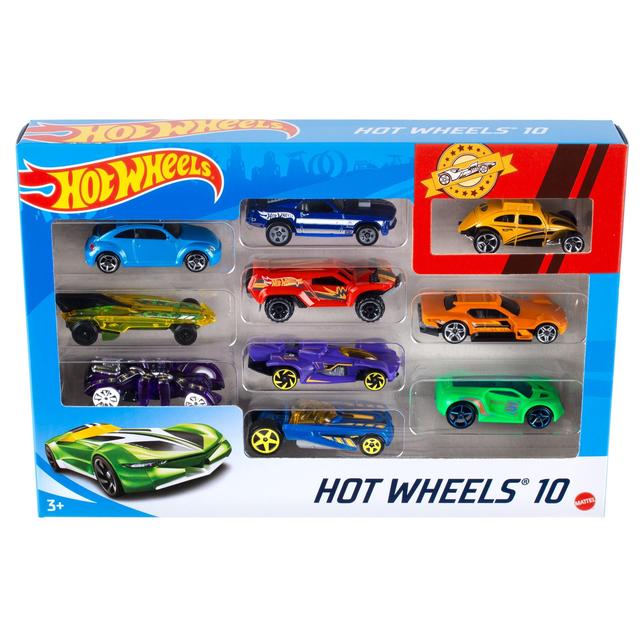 Hot Wheels 10 Pack Vehicle, 3 yrs+ Toys & Kid's Zone M&S   
