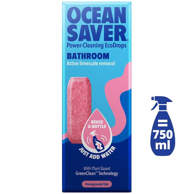 OceanSaver Bathroom Descaler EcoDrop, Pomegranate Tide