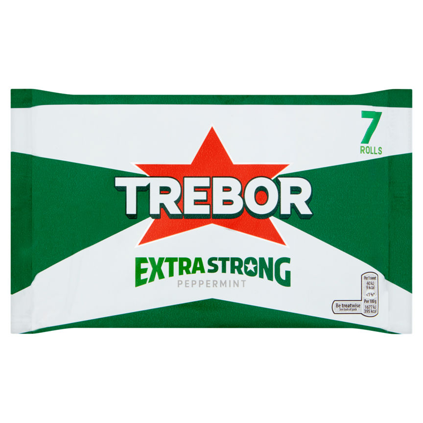 Trebor Extra Strong Peppermint Mints Rolls