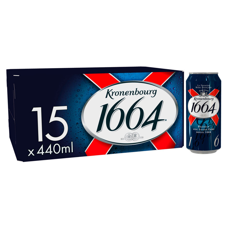 Kronenbourg 1664 Lager Beer Cans