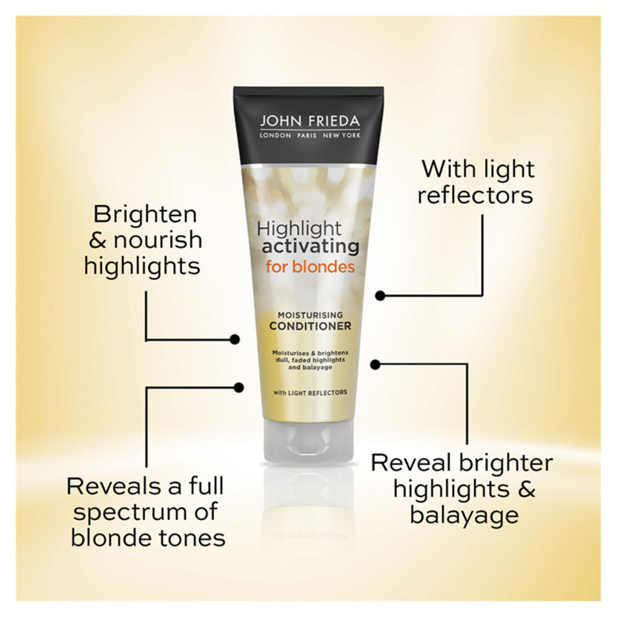 John Frieda Sheer Blonde Highlight Activating Moisturising Conditioner Haircare & Styling ASDA   