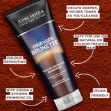 John Frieda Midnight Brunette Colour Deepening Shampoo Haircare & Styling ASDA   