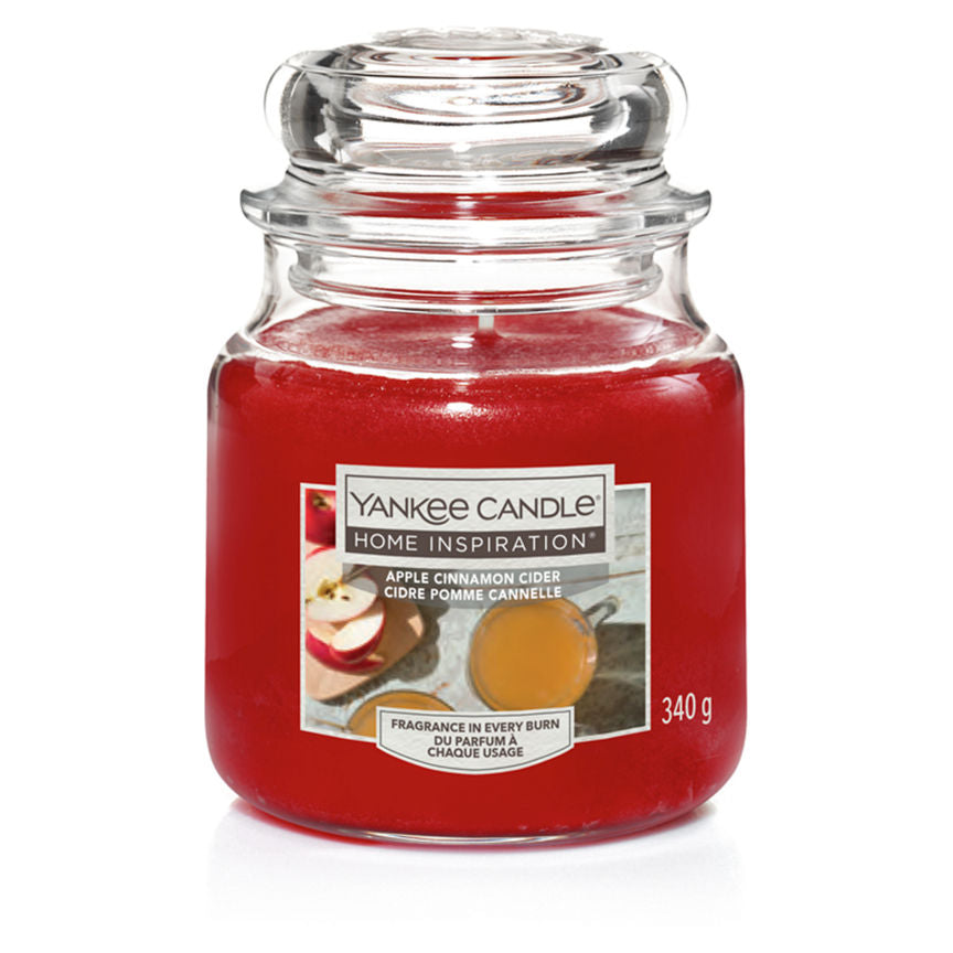 Yankee Candle Home Inspiration Apple Cinnamon Cider Medium Jar General Household ASDA   