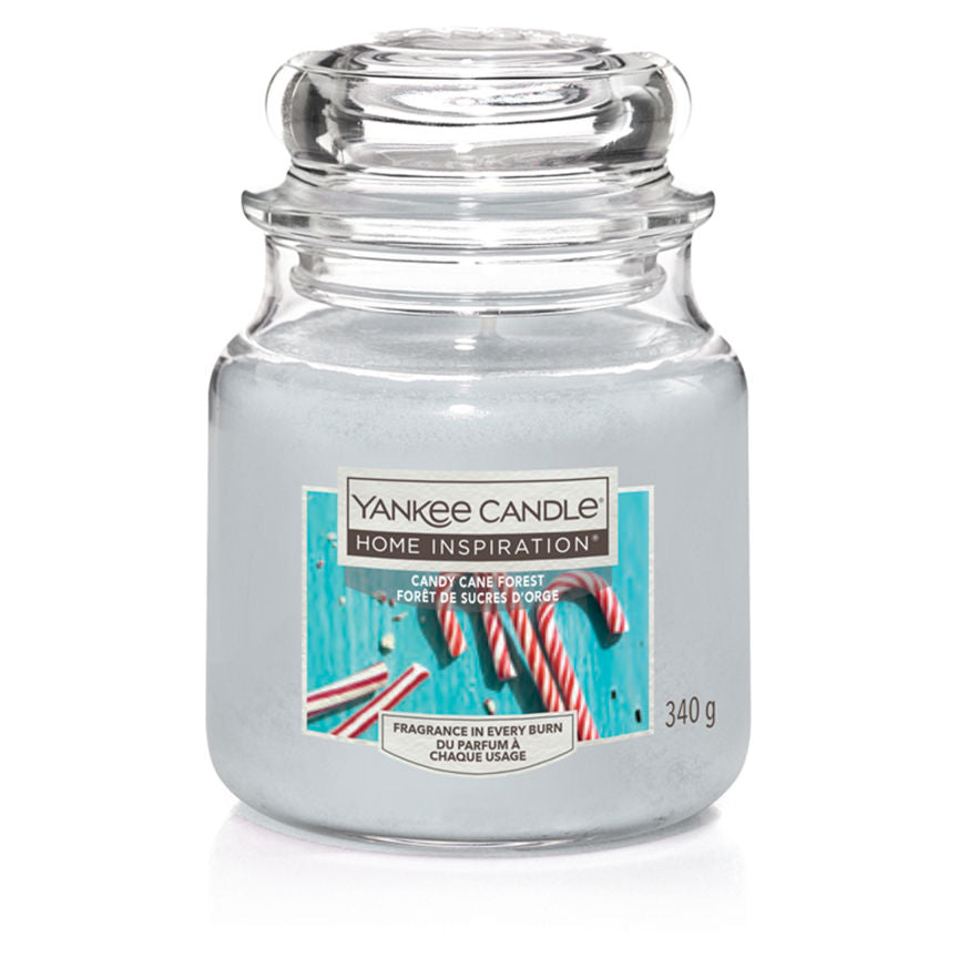 Yankee Candle Home Inspiration Home Inspiration Candy Cane Medium Jar General Household ASDA   