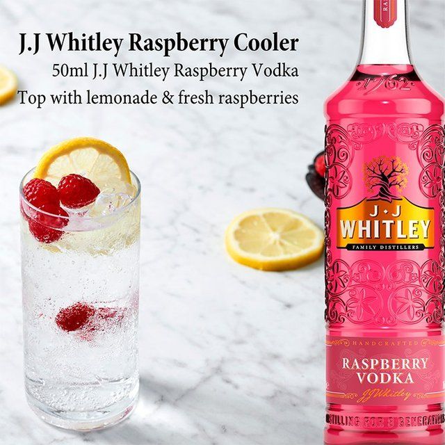 JJ Whitley Raspberry Vodka Liqueurs and Spirits M&S   