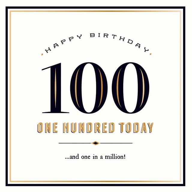 Happy 100th Birthday Card Perfumes, Aftershaves & Gift Sets M&S   