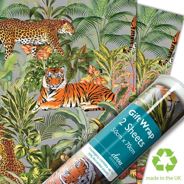 Jungle Tropics Gift Wrap Sheets Perfumes, Aftershaves & Gift Sets M&S   