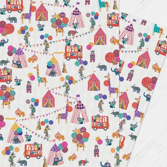 Circus Gift Wrap Sheets