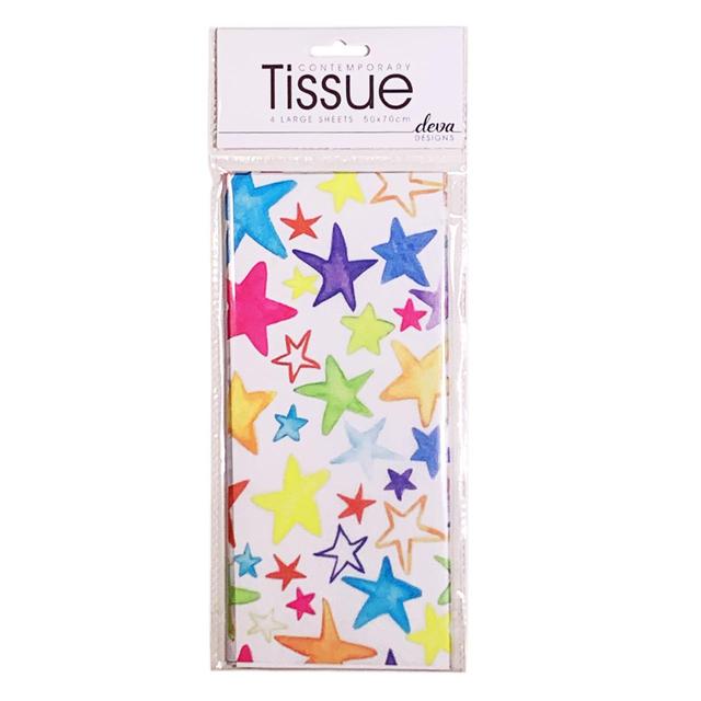 Painted Stars Tissue Paper