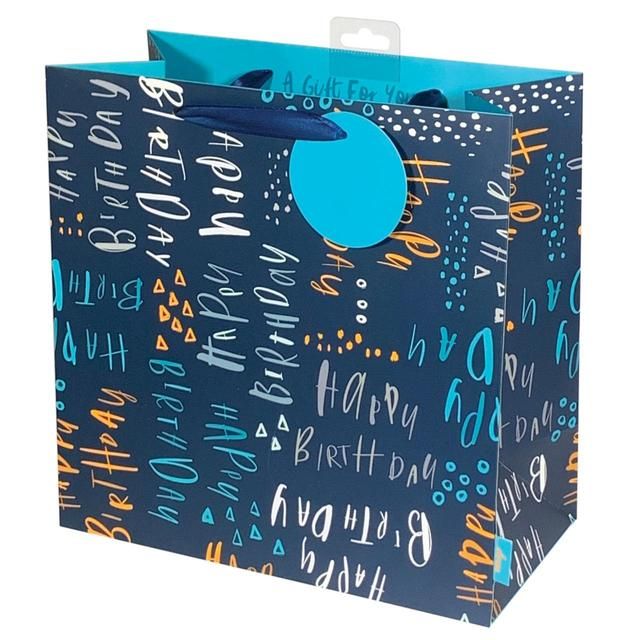 Blue Pluto Birthday Gift Bag, 28cm