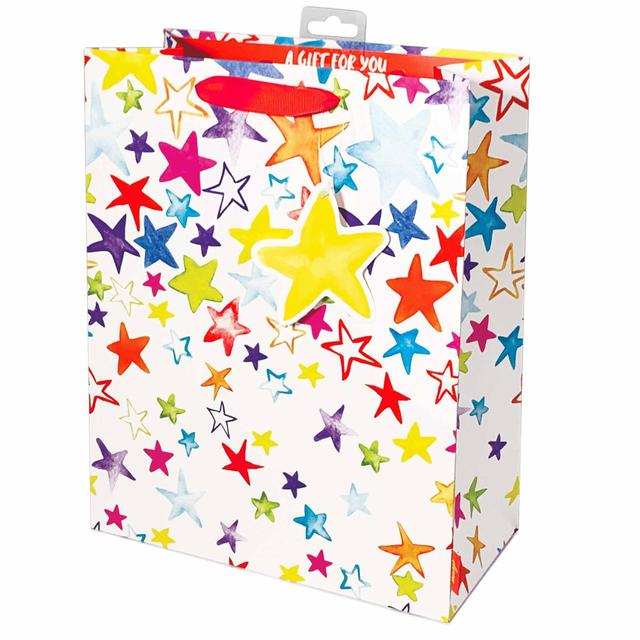 Painted Stars Gift Bag, Large 26X32cm Perfumes, Aftershaves & Gift Sets M&S Default Title  