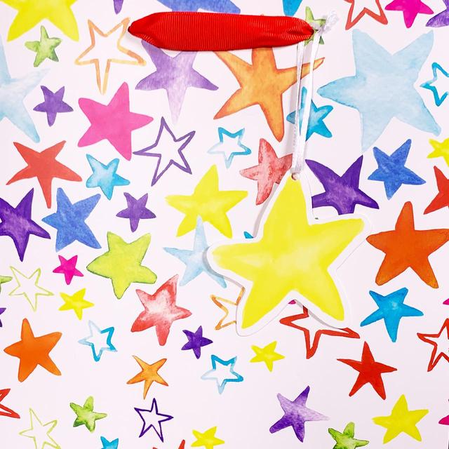 Painted Stars Gift Bag, Large 26X32cm