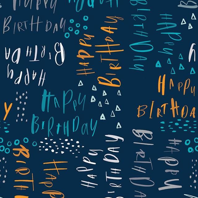 Blue Pluto Birthday Gift Wrap Sheets