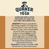 Quaker Porridge To Go Almond & Honey Breakfast Bars 55g x Crisps, Nuts & Snacking Fruit M&S   