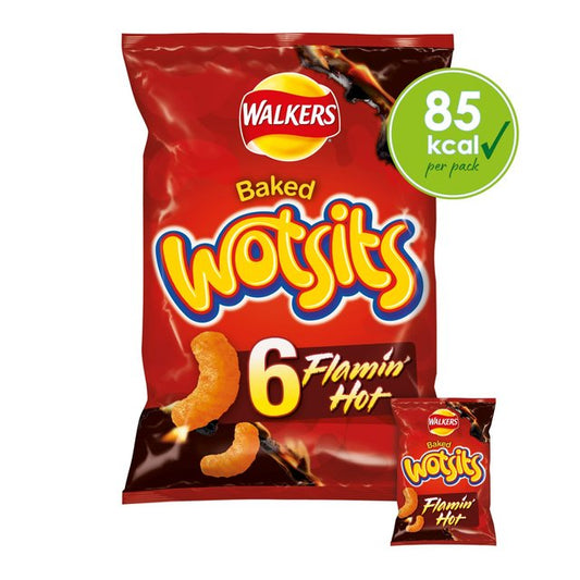 Walkers Wotsits Flamin Hot Snacks Crisps, Nuts & Snacking Fruit M&S   