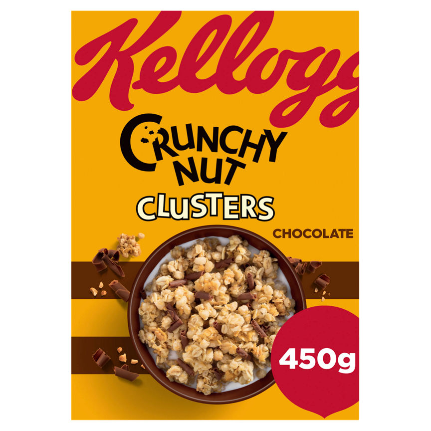 Kellogg's Crunchy Nut Chocolate Clusters Breakfast Cereal