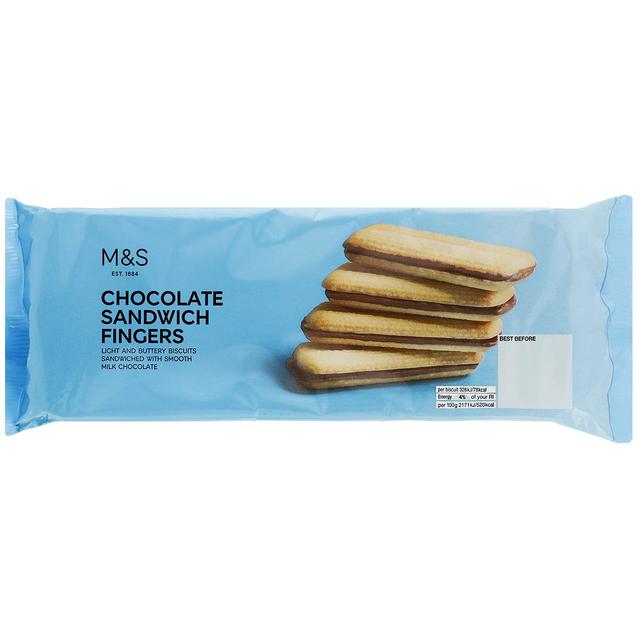 M&S Milk Chocolate Sandwich Fingers Food Cupboard M&S Default Title  