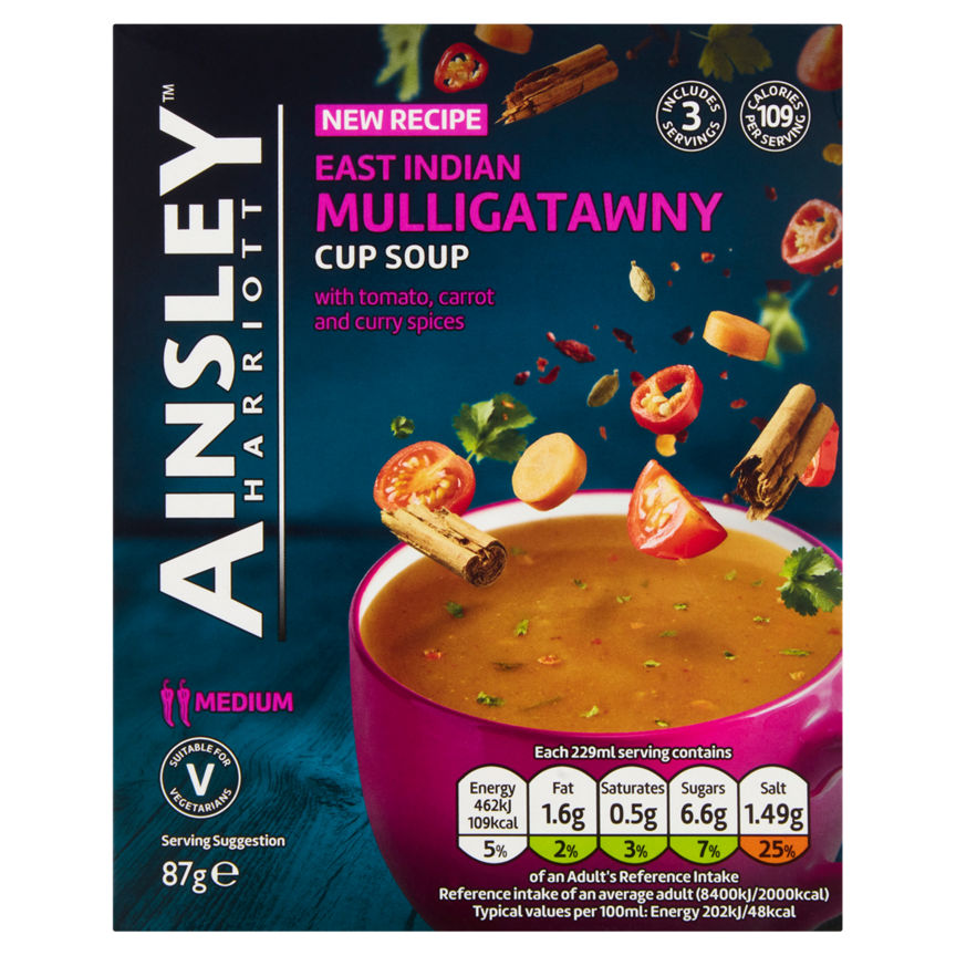 Ainsley Harriott East Indian Mulligatawny Cup Soup Rice, Pasta & Noodles ASDA   