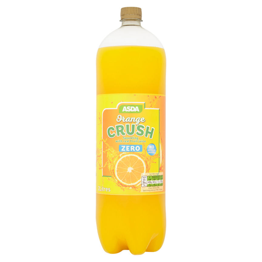 ASDA No Added Sugar Zero Orange Crush Bottle Fizzy & Soft Drinks ASDA   
