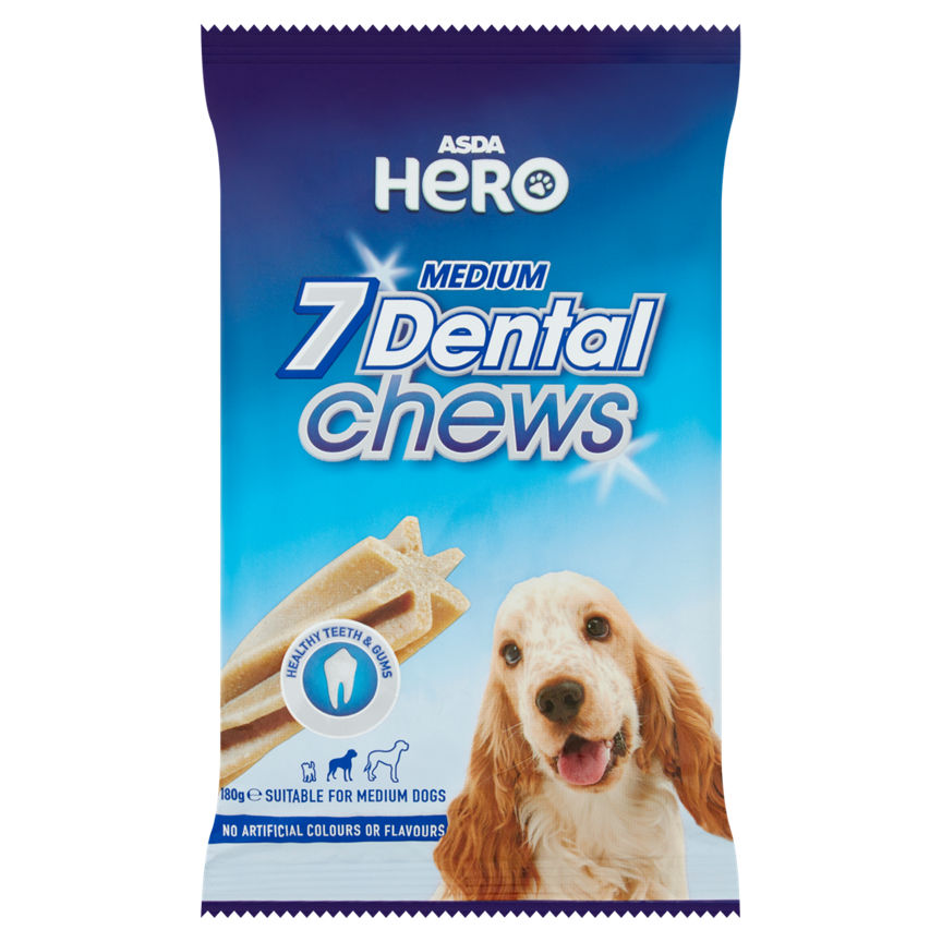 ASDA Hero Dog Dental Chews 7 Pack