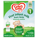 Cow & Gate 1 First Infant Milk Liquid Ready To Feed Starter Pack From Birth Baby Milk ASDA   