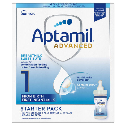 Aptamil Advanced 1 First Infant Milk Starter Pack 6x Baby Milk ASDA   