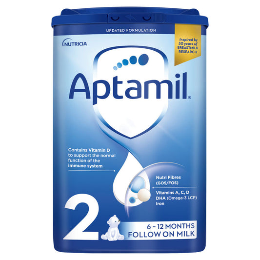 Aptamil 2 Follow On Milk Powder Formula 6-12 Months Baby Milk ASDA   