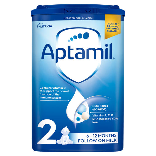Aptamil 2 Follow On Milk Powder Formula 6-12 Months Baby Milk ASDA   